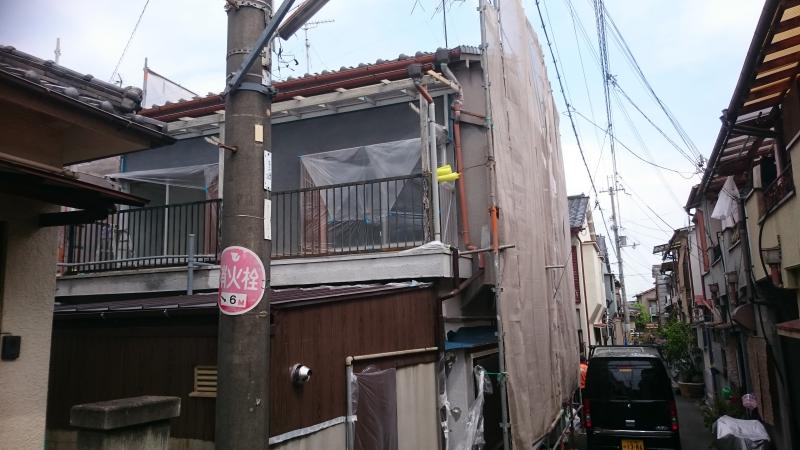 東大阪で収益物件の外壁塗装工事　大阪で外壁塗装は塗装プロ職人工房にお任せ!