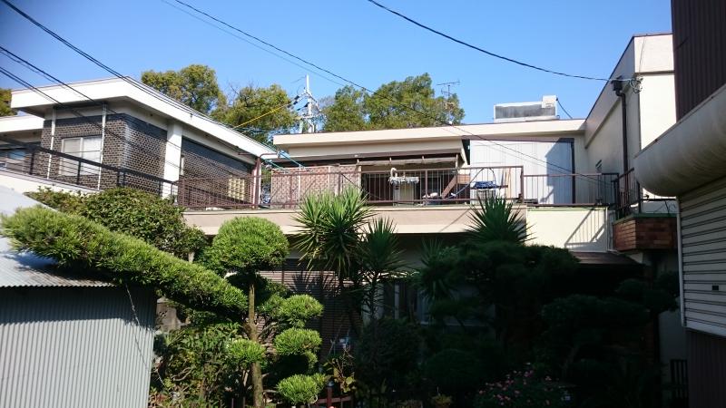 大阪門真市でコンクリート造戸建ての外壁塗装,大阪で良い外壁塗装,防水工事を提供