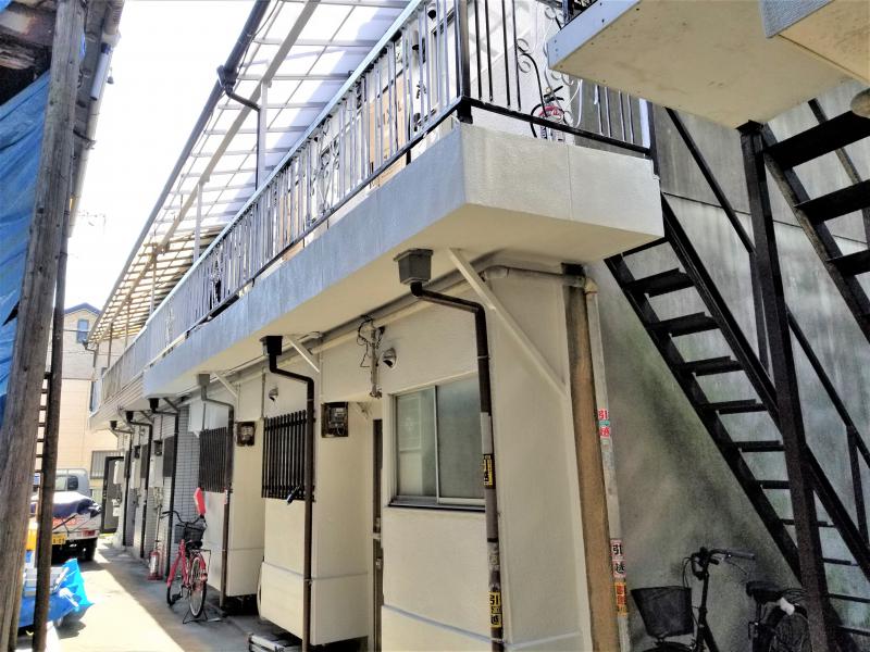 大阪で昭和30年建築の文化住宅を外壁改修・内装リフォーム　文化住宅収益再生プロジェクト　